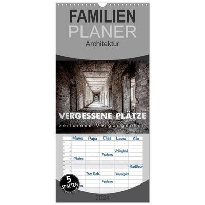 Familienplaner 2027 - Vergessene Plätze - verlorene Vergangenheit mit 5 Spalten (Wandkalender, 21 x 45 cm) CALVENDO