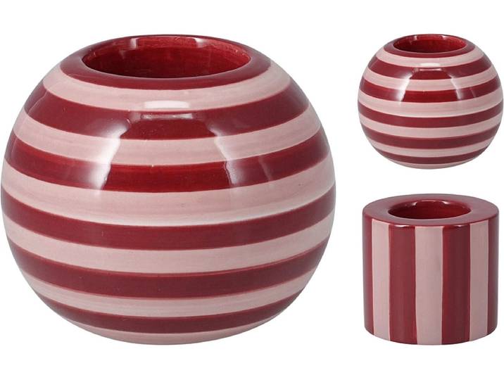 Vase CHERRY 8.8x8.8x7cm rot