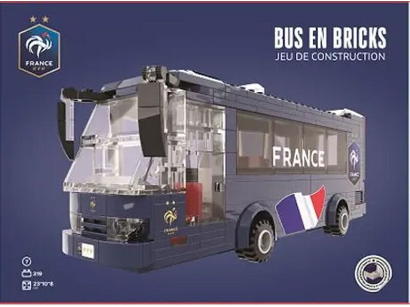 Jeu de construction 319 pcs Bus Equipe de France - Megableu