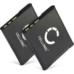 Cellonic Akku für Sony Cyber-shot DSC-W830, DSC-WX220, DSC-W810, DSC-W570, DSC-W320 (Kamera Akku), Kamera Stromversorgung, Schwarz