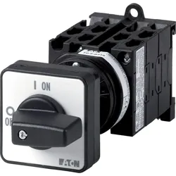Eaton 000942 Wende-Stern-Dreieck-Schalter, T0, 20 A, Zwischenbau, 5 Baueinheit(en), Kontakte: 10, 60 °, rastend, mit 0-Stellung, D-Y-0-Y-D