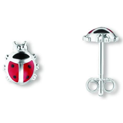 Paar Ohrstecker ONE ELEMENT "Marienkäfer Ohrringe Ohrstecker aus 925 Silber", silber, Ohrringe, Damen, Kinder, Silber 925 (Sterlingsilber), Fein gefertigt – ein Zeichen mit besonderer Bedeutung
