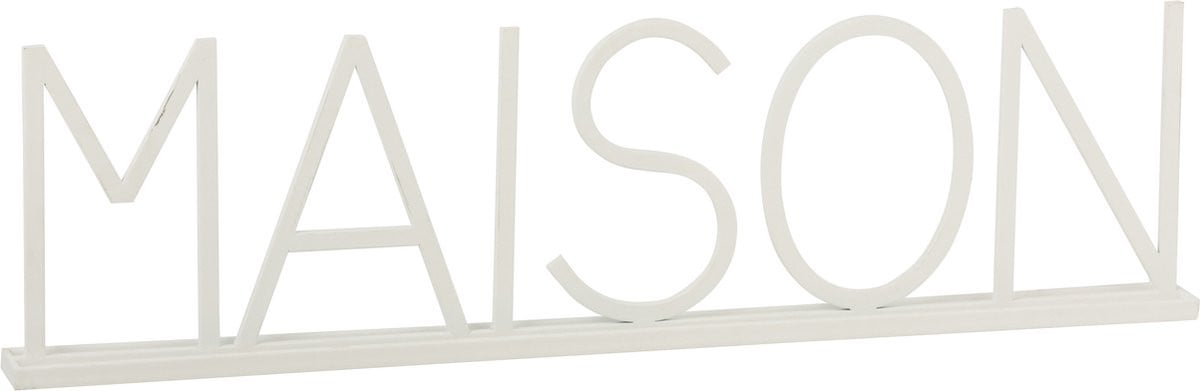 J-Line Maison decoratie wit metaal