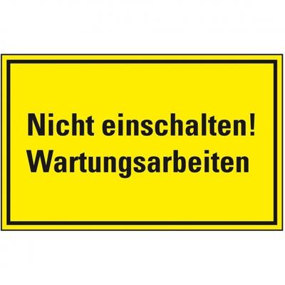 Schild I Warnschild Nicht einschalten! Wartungsarbeiten, Magnetfolie, 120x200mm