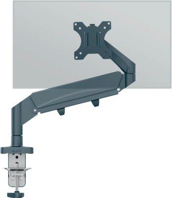 Monitorarm Leitz Ergo Single, für Displays bis 32" & bis 9 kg, dreh- und neigbar, höhenverstellbar, Kabelführung, VESA, dunkelgrau