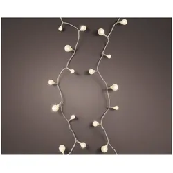 Lumineo, Lichterkette, LED Lichtervorhang Lights Twinkle schwarz/warmes weiss 1100cm (11 m)