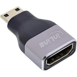 INLINE HDMI Adapter, HDMI A Buchse / Mini HDMI C Stecker, 8K UHD