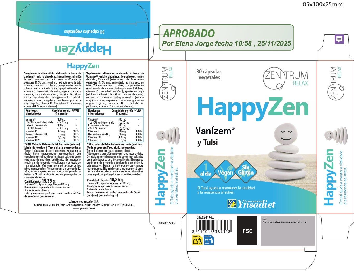 Zentrum Happy Zen 30 uds