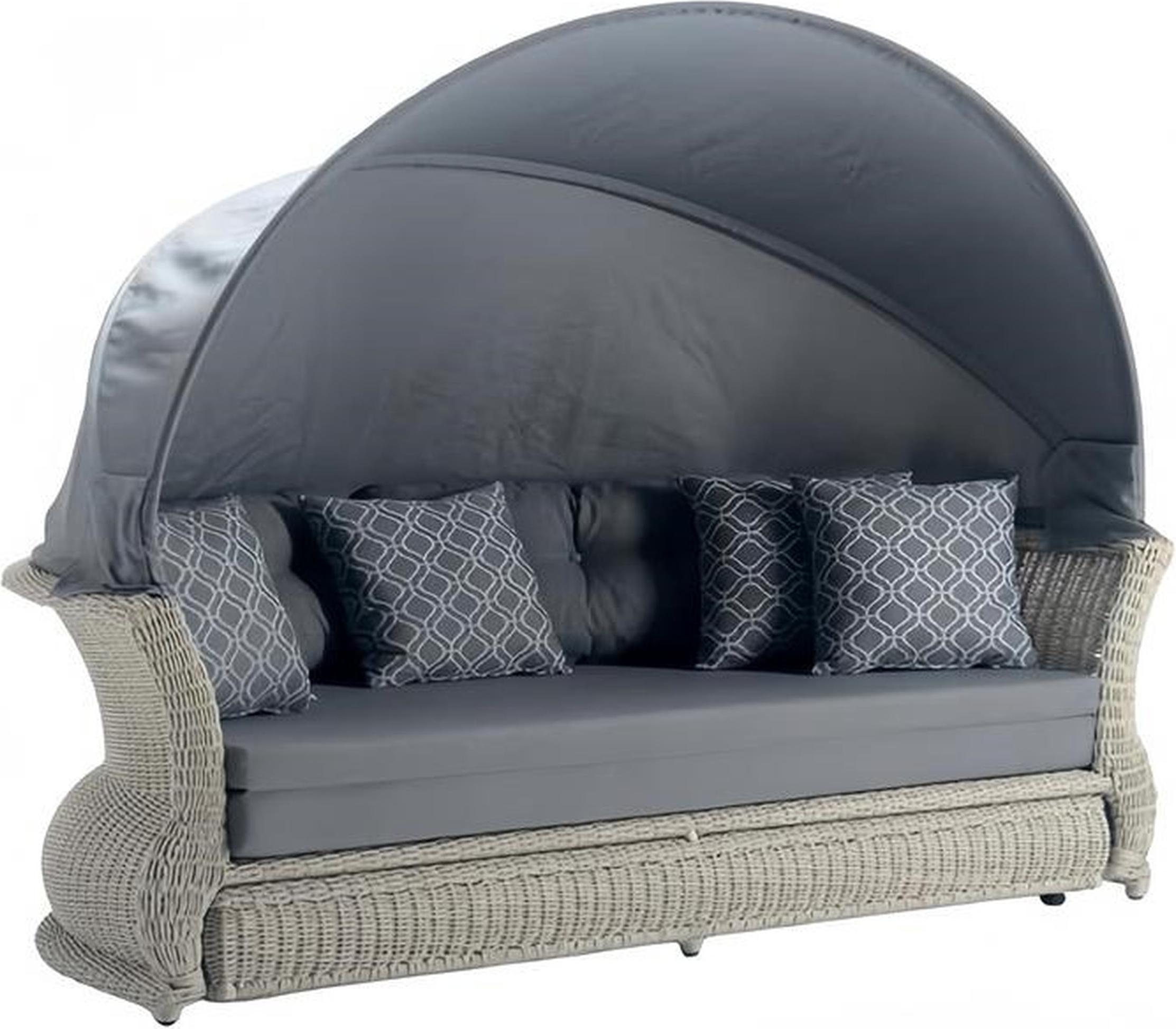Designer Möbel Hochwertig Gartensofa Polster Grau Sofas Terrasse Couchen
