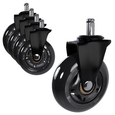 CLP 5er Pack Hartbodenrollen schwarz