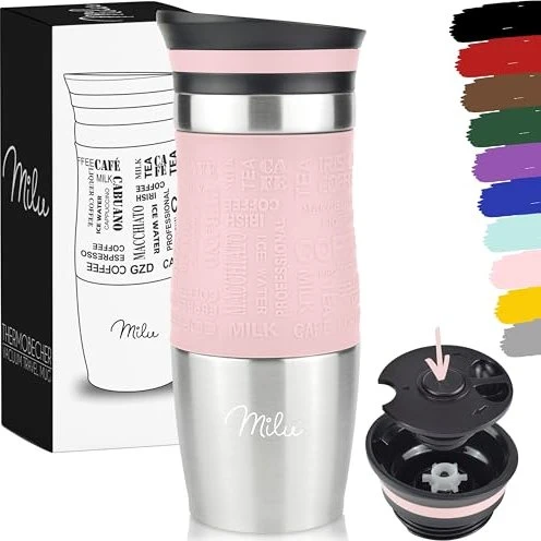 Milu Isolierbecher rosa 0,37 l