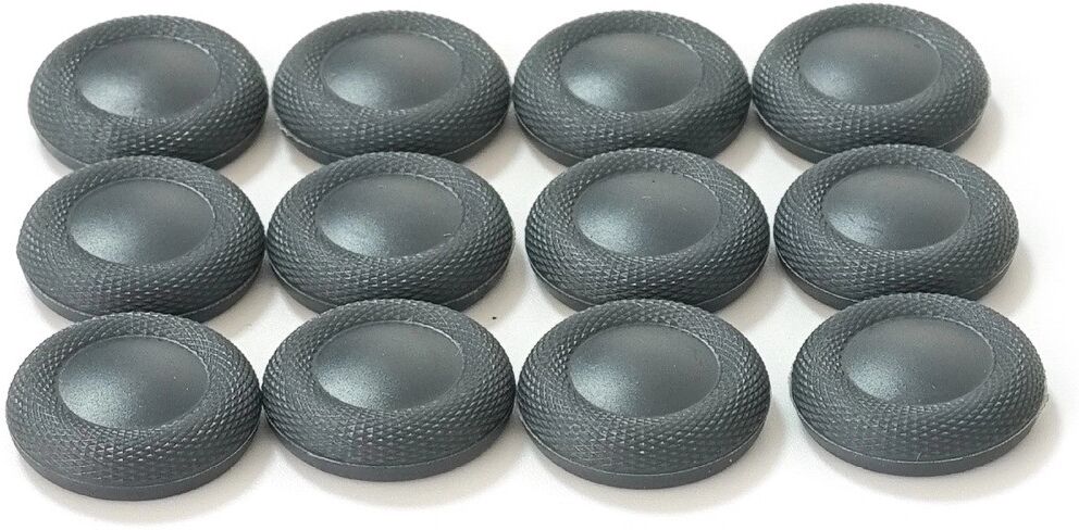 INF Thumbstick-Kappen 10er-Pack — TPU aufsteckbare Daumengriffe, kompatibel mit PS4 und PS5, verbesserte Präzision und Grau