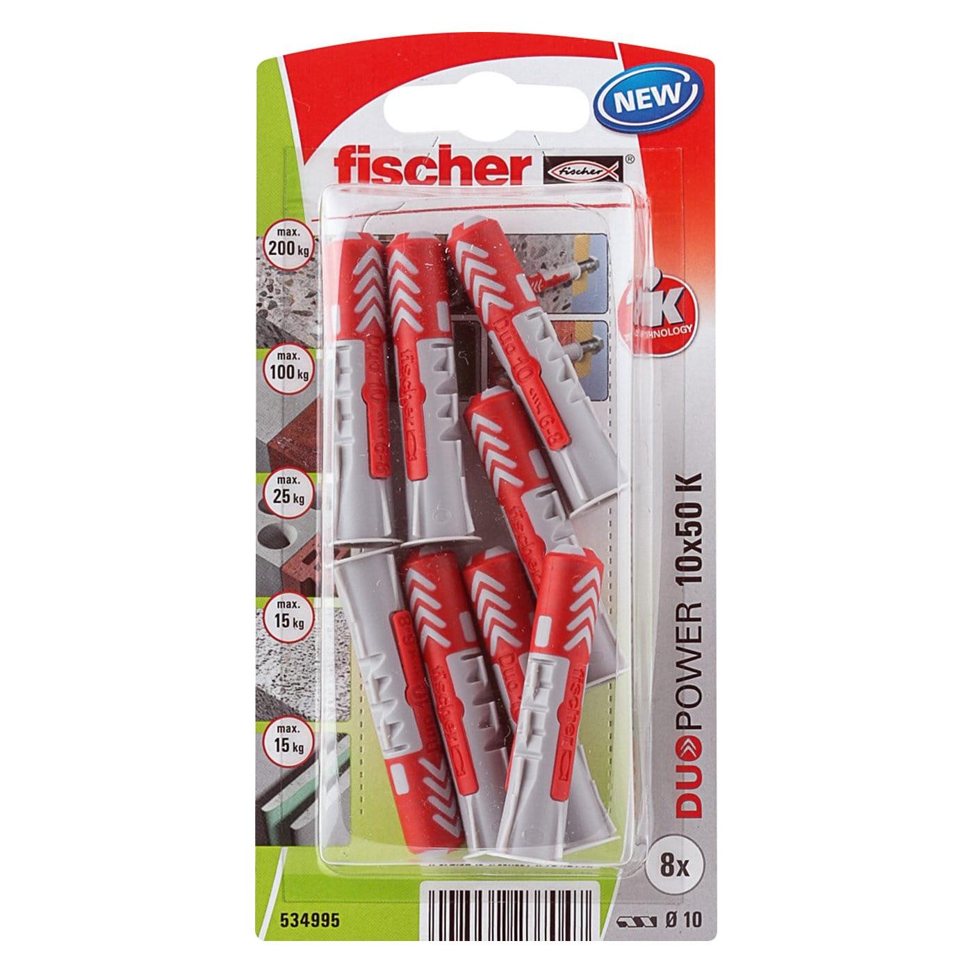 Fischer DuoPower 10x50 K (8 Stk.) (534995)