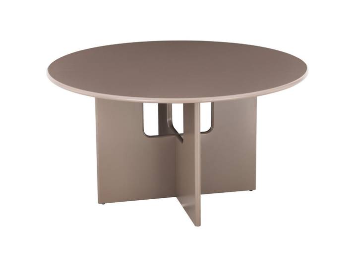 Livetastic Esstisch, Braun, rund, X-Form, 140x75x140 cm, Esszimmer, Tische, Esstische, Esstische rund