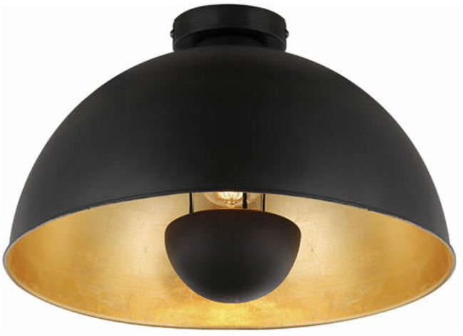 brumberg Applique 1x E27 410 mm noir structuré or structuré (57230850)