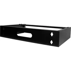 StarTech com Support de Réseau Mural 2U - 14In. Profondeur (profil bas) - Support pour Panneau de Br (2 HE, 19 Zoll Rack), Serverschrank, Schwarz