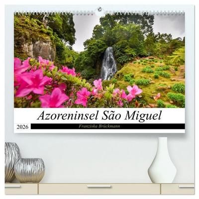 Azoreninsel São Miguel (hochwertiger Premium Wandkalender 2026 DIN A2 quer), Kunstdruck in Hochglanz