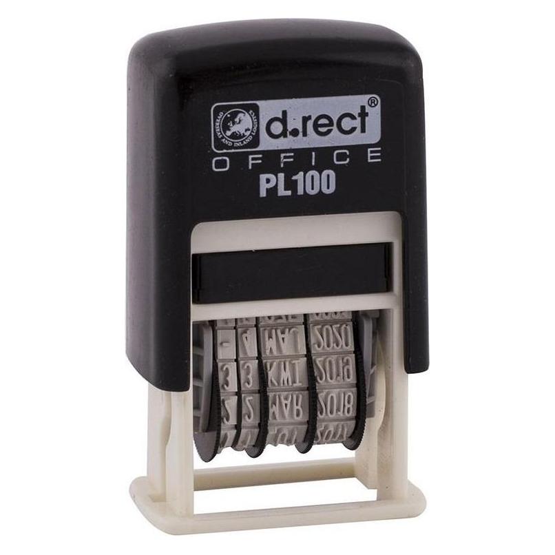 D.Rect Datumsstempel PL100 schwarz (009480) (215587)