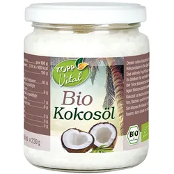 Kopp Vital ® Bio-Kokosöl - vegan / nativ / kaltgepresst / hoher Hitzepunkt / Braten / Backen / Brotaufstrich / Bio-Qua