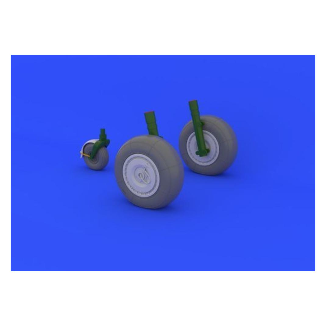 Eduard Ju 88 wheels late for Dragon (648134)