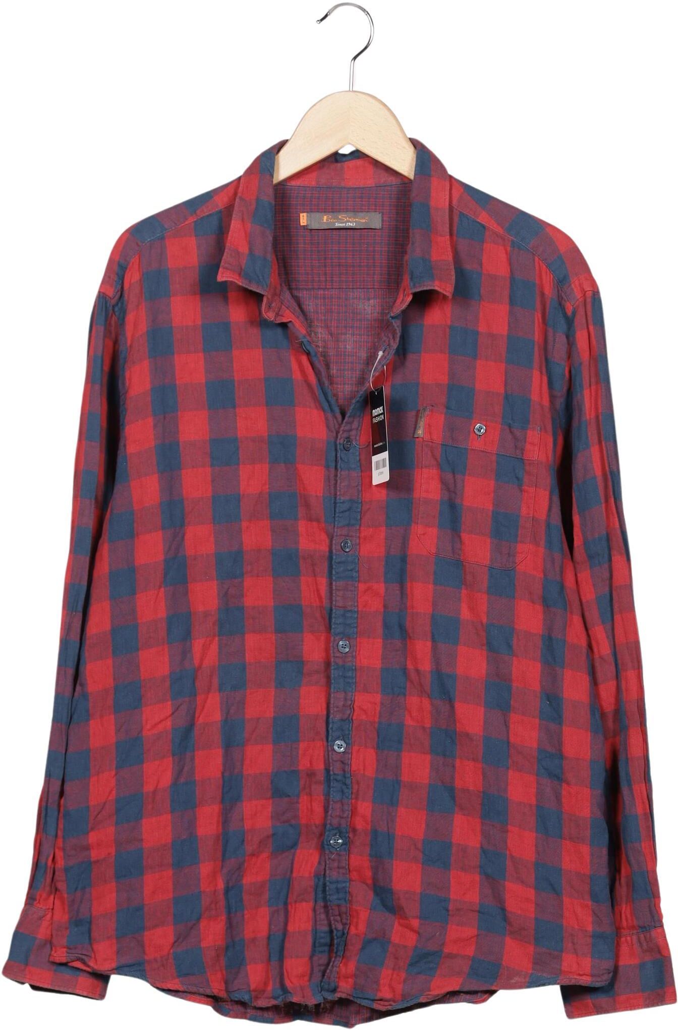Ben Sherman Herren Hemd, Mehrfarbig, Gr. 4Xl, Baumwolle - Second Hand
