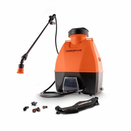 Powerplus POWDPG80460 Dual Power Druksproeier rugzak 20V - 16L capaciteit - met 4 spuitmonden