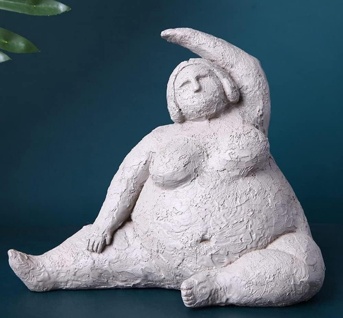 Abstracte Yoga Figuur - Handgemaakt Hars Beeldje voor Woonkamer Decoratie
