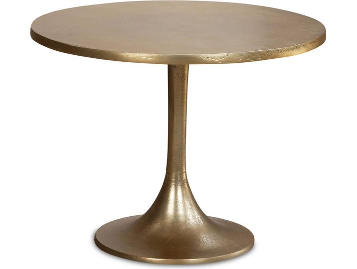 Wohnling Couchtisch Rund Metall Gold 60x60x46,5cm Aluminium Modern Wohnzimmer