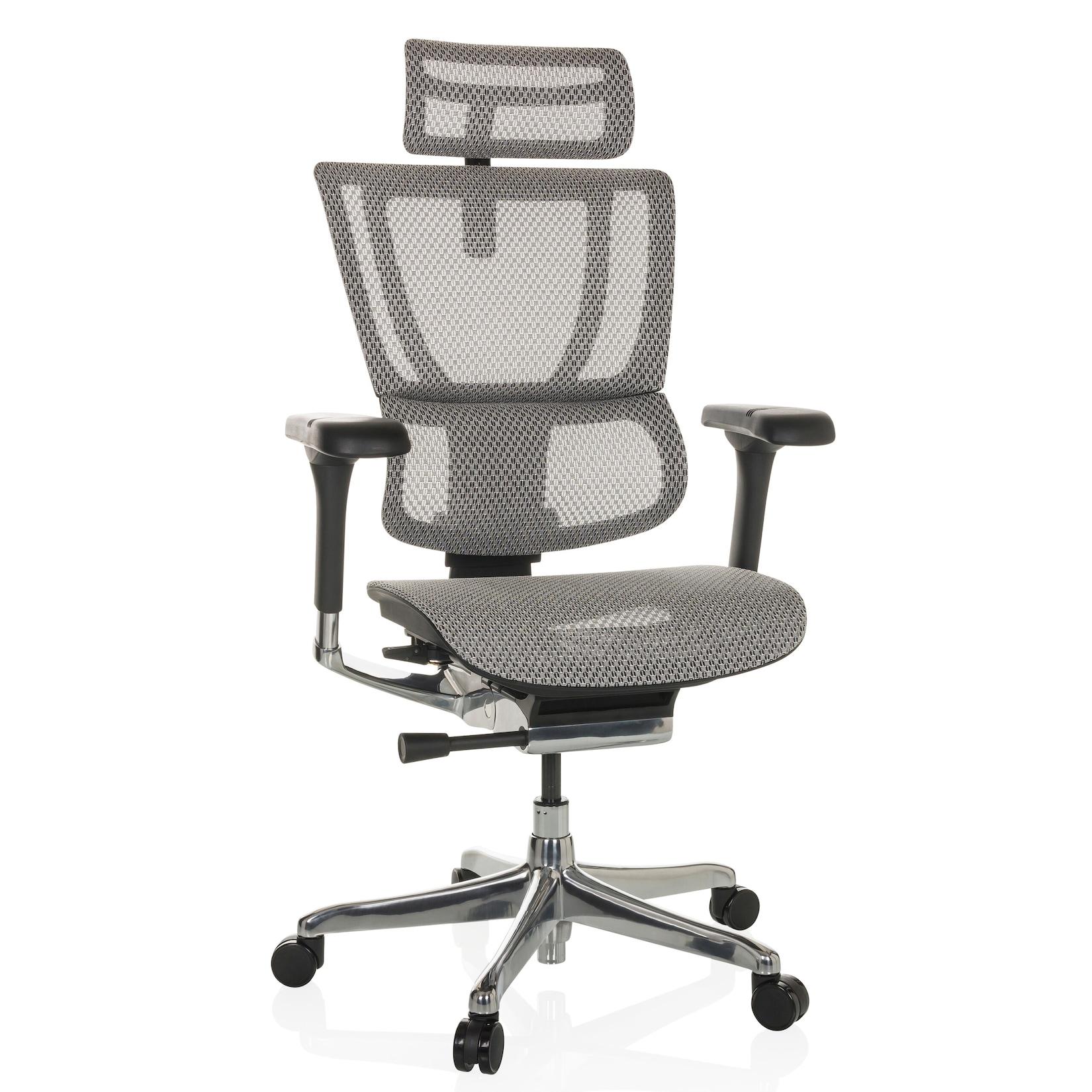hjh OFFICE Luxus Chefsessel ERGOHUMAN SLIM GEN2 Netzstoff mit Armlehnen (höhenverstellbar)