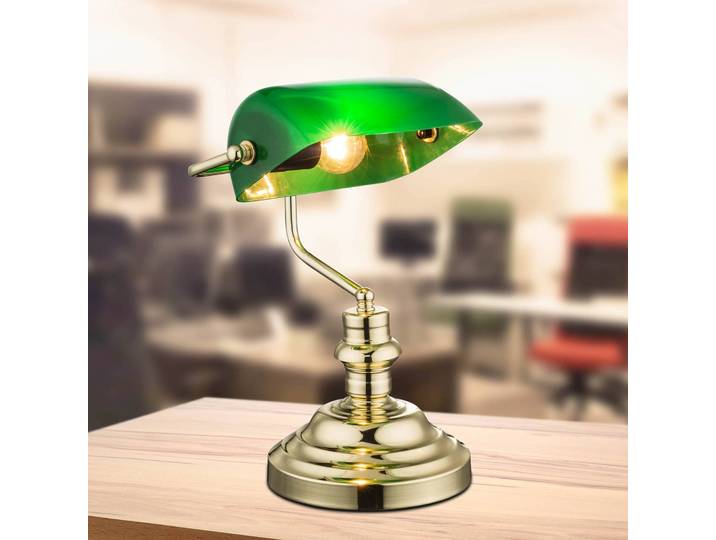 Bureaulamp Antique, messing / goud, Werkkamer / Kantoor, metaal, bureaulamp