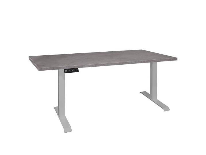 Schreibtisch Unieux VI 120cm Grau/Graphit Silber
