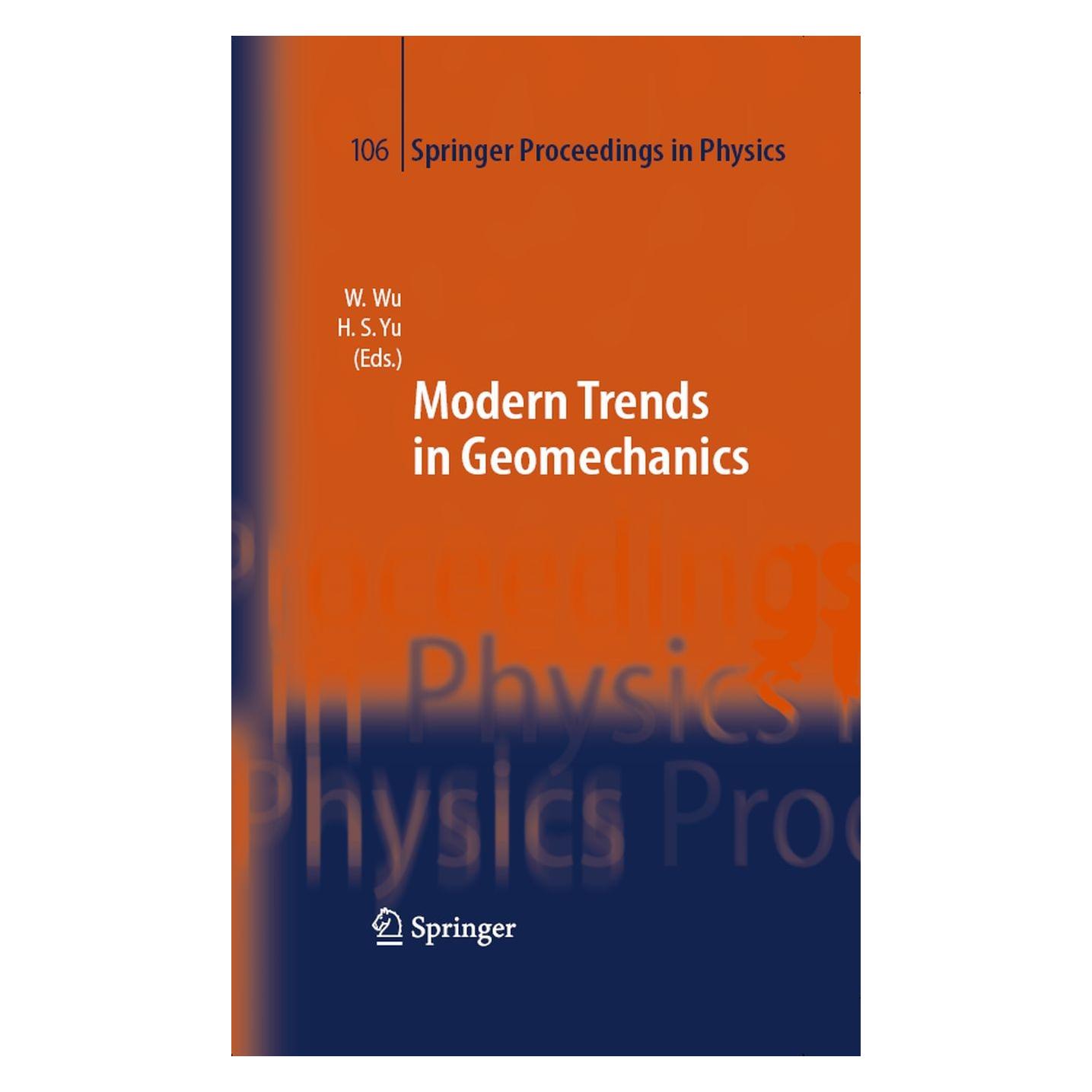 Springer Modern Trends in Geomechanics (Englisch, Hardcover, Hai-Sui Yu, Wei Wu) (9783540251354)