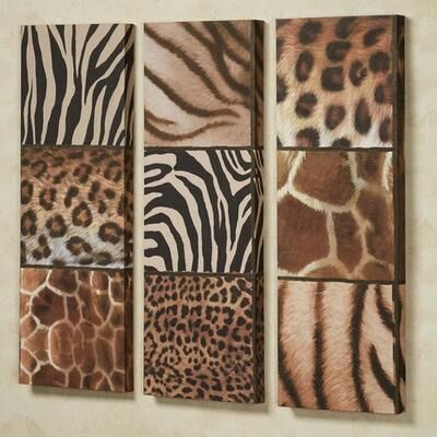 Touch of Class Exotic Patterns Canvas Art Multi Warm Set of Three, Set of Three, Multi Warm