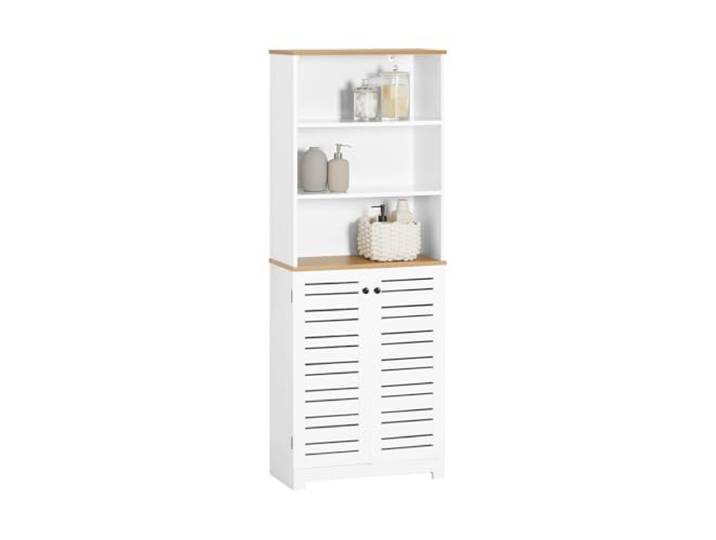 SoBuy Badezimmerschrank Schmaler Hochschrank Große Kapazität 60x160x30 cm