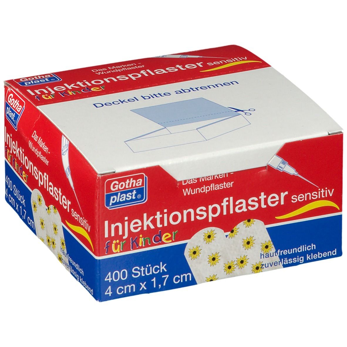 Gothaplast Injektionspfl.Kinder Blume 1,7x4 cm 400 St Pflaster