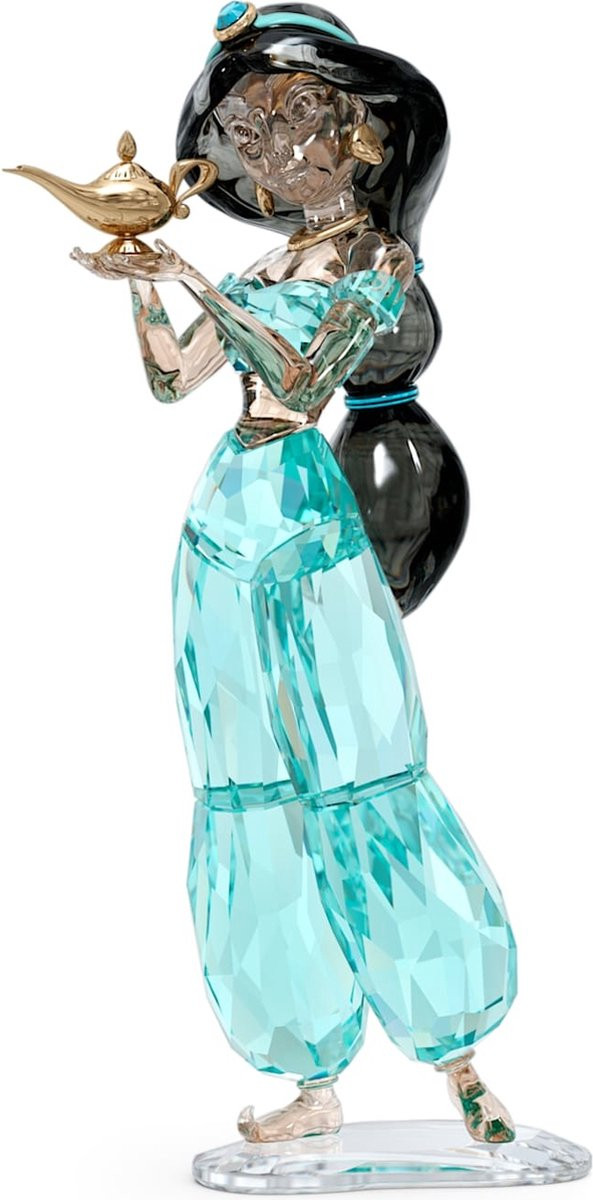 Swarovski Disney Aladdin Prinses Jasmine beeldje 5613423, blauw kristal decoratie