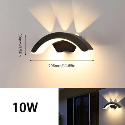 Inspire Curations Modern IP66 Waterproof Outdoor Wall Light Durable Porch & Garden Sconce For All Weather Lighting warm White