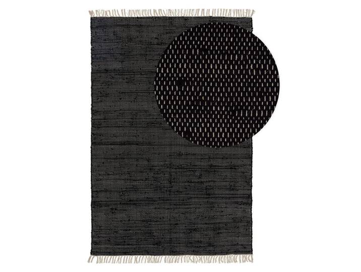 Tapis fabriqué à partir de matériaux recyclés noir 160x230