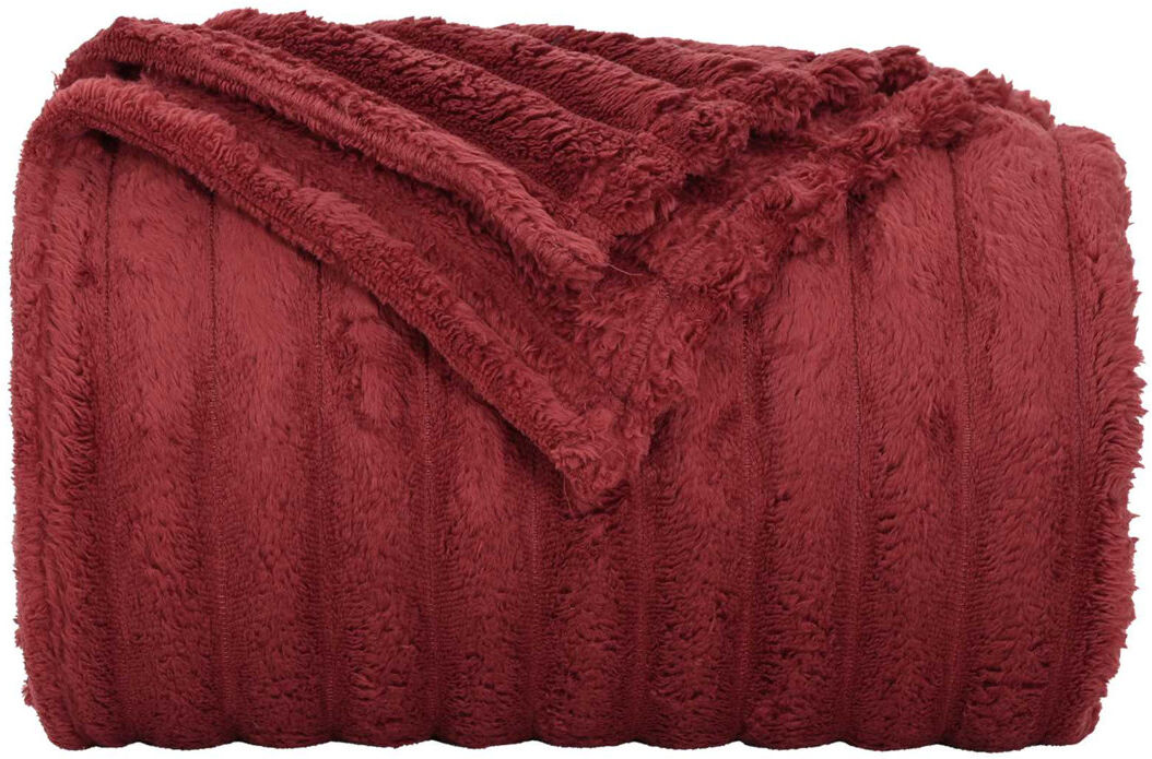 vidaXL 5.1-42 Throw Blanket Bordeaux Red 240cm x 220cm