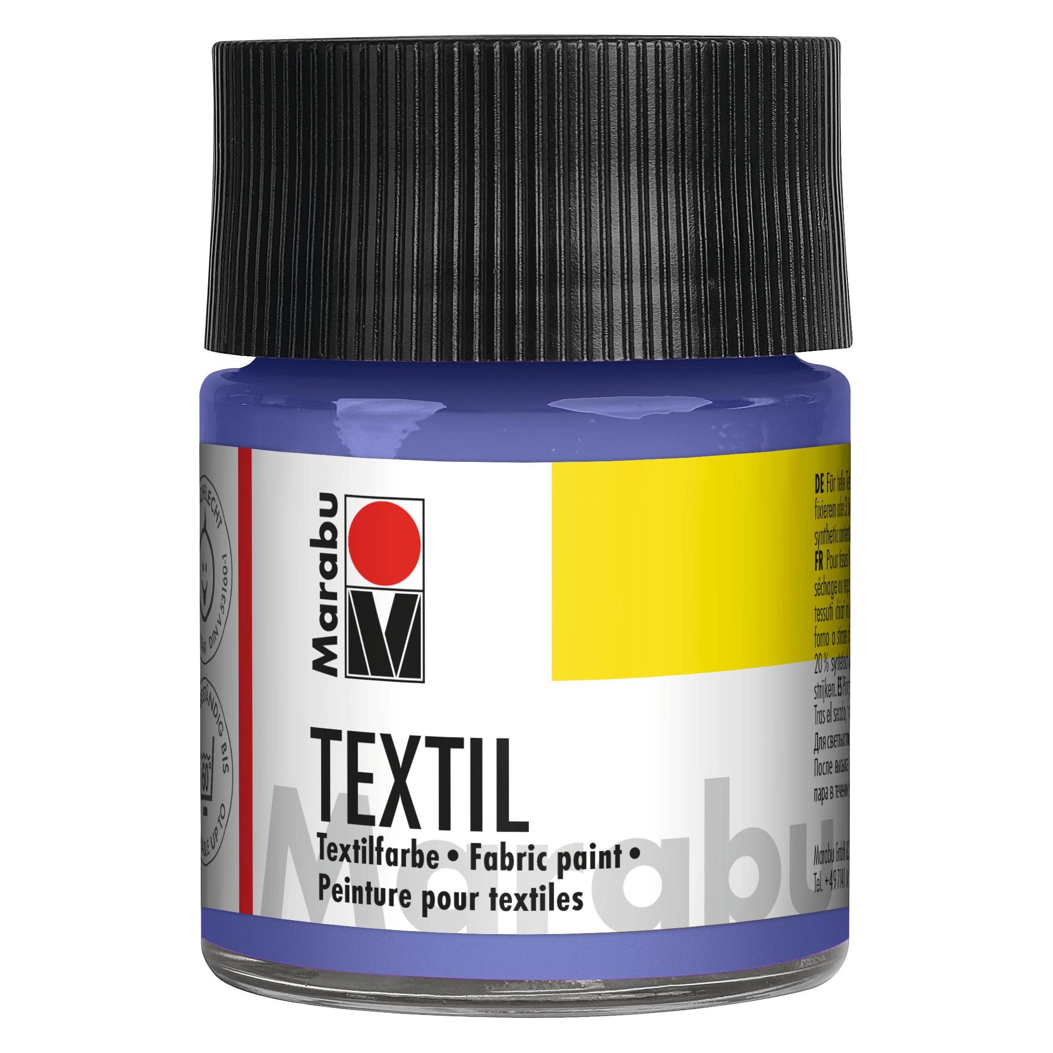 Marabu Textilfarbe "Textil", flieder, 50 ml, im Glas (50 ml) (17160005035)