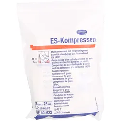 Es-Kompressen Steril 7.5x7.5cm 8F 10 ST