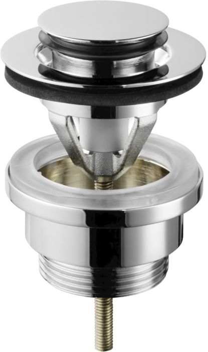 Viega Universalventil 680701 Visign V1, G 1 1/4 x 63 mm, Messing verchromt, verschließbar