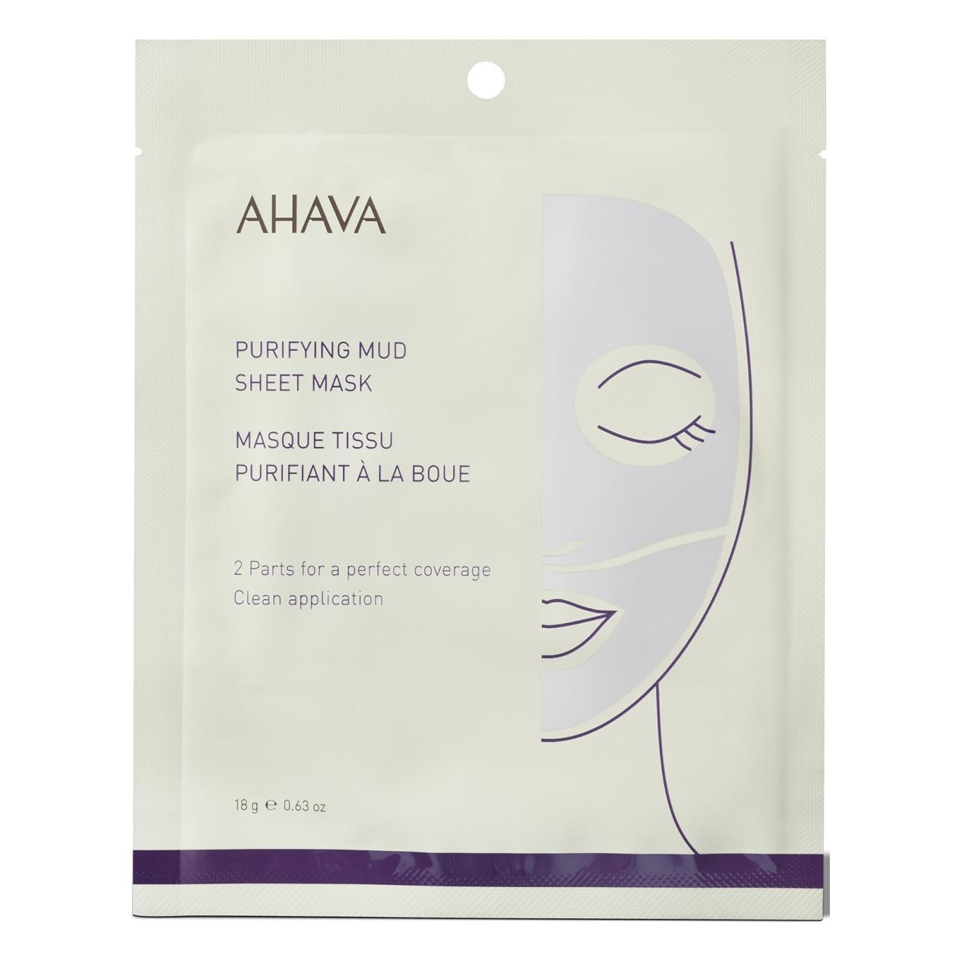 Ahava Sheet Mask Purifying Mud - Einzel-Vliesmaske (18 g) (140730)