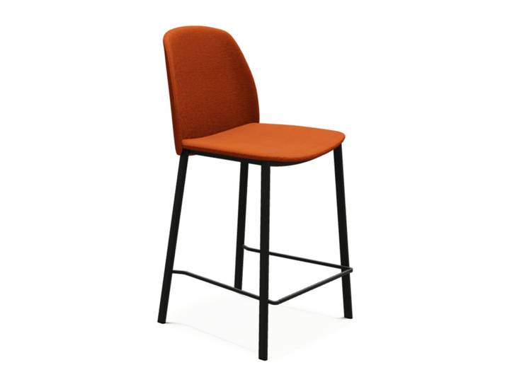 TABOURET SNACK CONTEMPORAIN EN TISSU OLIVIA