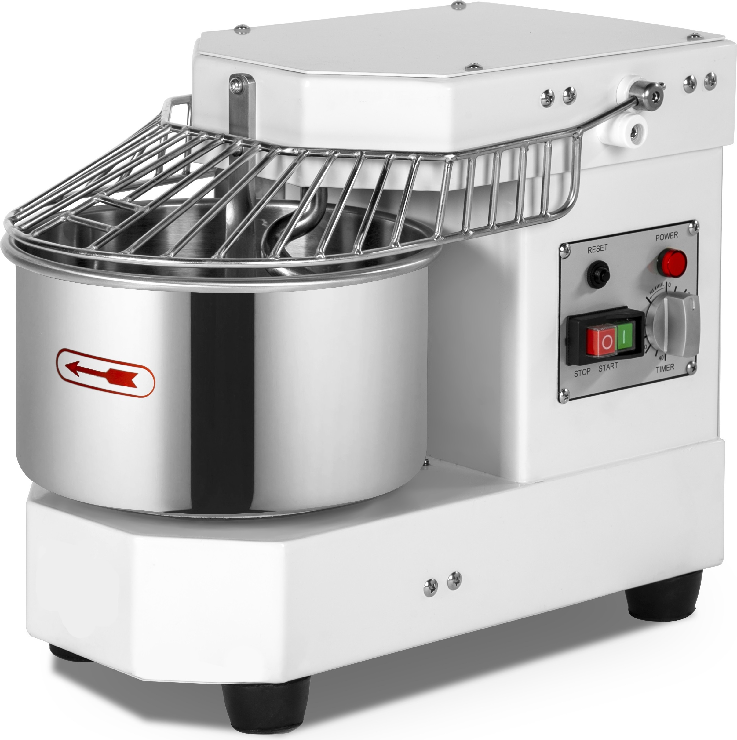 CHEFGASTRO Teigknetmaschine 10L HxBxT 52x31,5x61,6cm