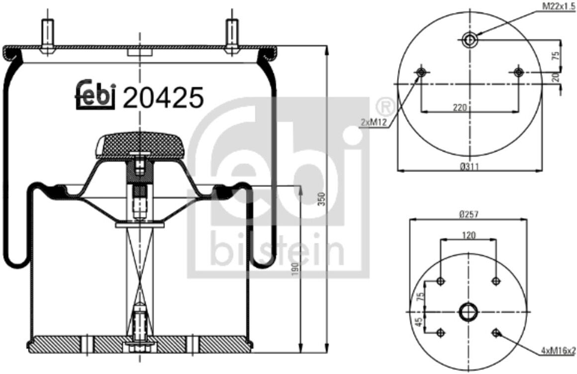 Federbalg, Luftfederung FEBI BILSTEIN 20425