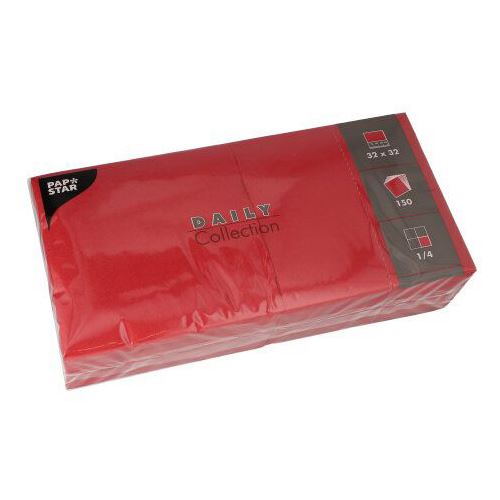 PAPSTAR Servietten Daily Collection bordeaux 2-lagig 16,0 x 16,0 cm 150 St.