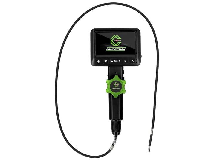 Kit de vidéoscopes HD KS Tools COMPETITION\, Ø 6\,0 mm\, sondes avec caméra frontale HD à 180° et 0°\, gaine flexible en PVC