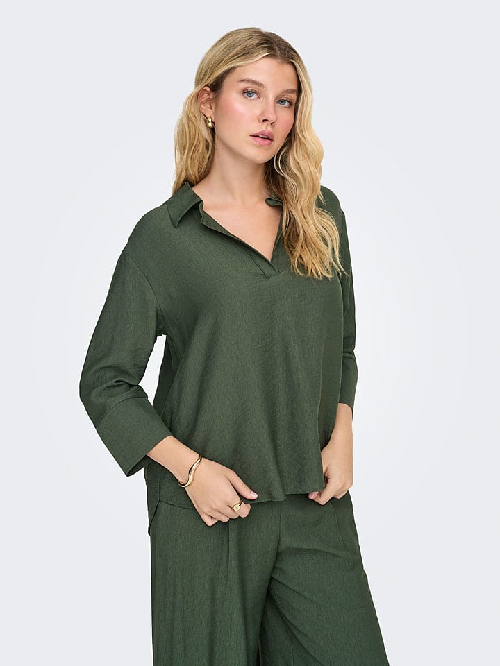 JDY Bluse "Pepper" in Grün - M