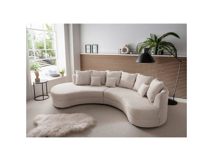 Wohnlandschaft Limoncello Beige Cord